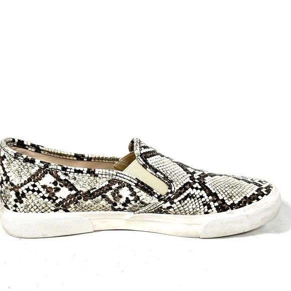 Tommy Bahama Faux Snakeskin Slip-On Sneakers Neutral Casualcore Size 10 Resort - Picture 11 of 12